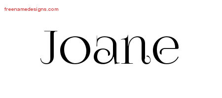 Joane Vintage Name Tattoo Designs