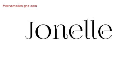 Jonelle Vintage Name Tattoo Designs