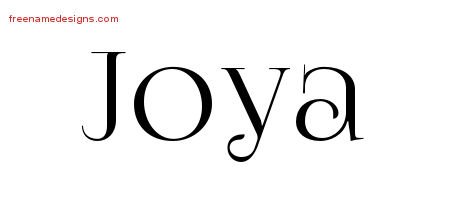 Joya Vintage Name Tattoo Designs