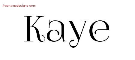 Kaye Vintage Name Tattoo Designs