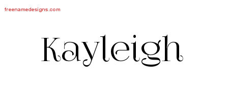 Kayleigh Vintage Name Tattoo Designs