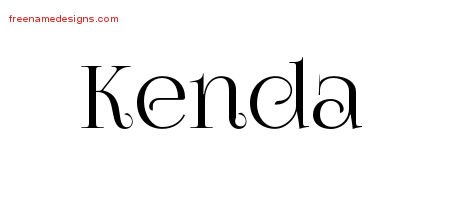Kenda Vintage Name Tattoo Designs