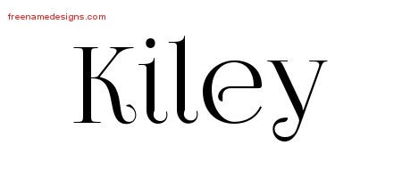 Kiley Vintage Name Tattoo Designs