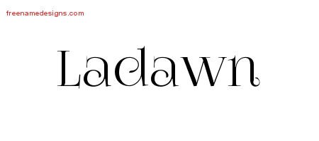Ladawn Vintage Name Tattoo Designs