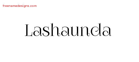 Lashaunda Vintage Name Tattoo Designs