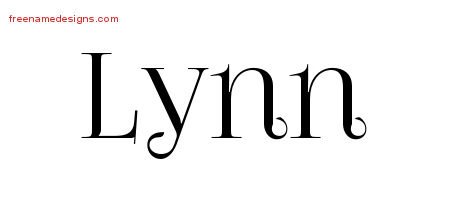 Lynn Vintage Name Tattoo Designs