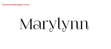 Marylynn Vintage Name Tattoo Designs