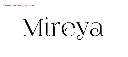 Mireya Vintage Name Tattoo Designs