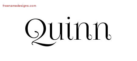 Quinn Vintage Name Tattoo Designs