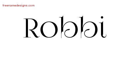 Robbi Vintage Name Tattoo Designs