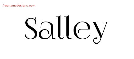 Salley Vintage Name Tattoo Designs