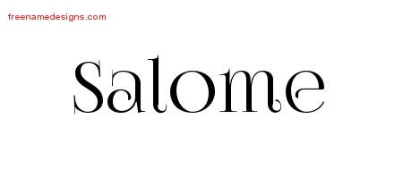 Salome Vintage Name Tattoo Designs