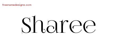 Sharee Vintage Name Tattoo Designs