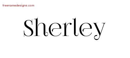Sherley Vintage Name Tattoo Designs