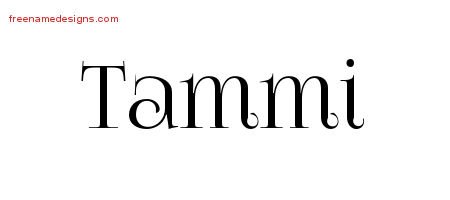 Tammi Vintage Name Tattoo Designs