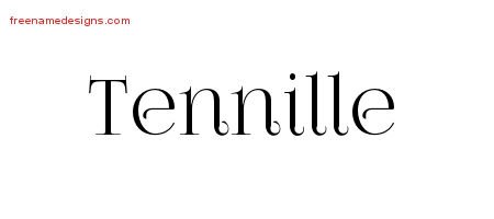 Tennille Vintage Name Tattoo Designs
