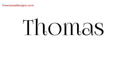 Thomas Vintage Name Tattoo Designs