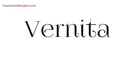 Vernita Vintage Name Tattoo Designs