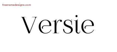 Versie Vintage Name Tattoo Designs