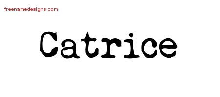 Catrice Vintage Writer Name Tattoo Designs