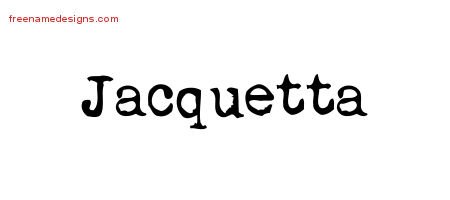 Jacquetta Vintage Writer Name Tattoo Designs