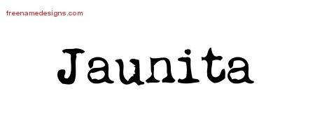 Jaunita Vintage Writer Name Tattoo Designs