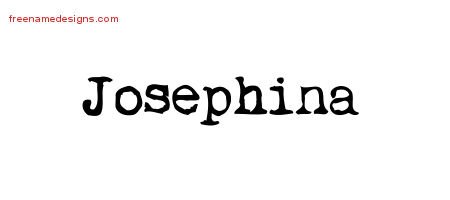 Josephina Vintage Writer Name Tattoo Designs