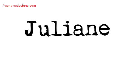 Vintage Writer Name Tattoo Designs Juliane Free Lettering - Free Name ...