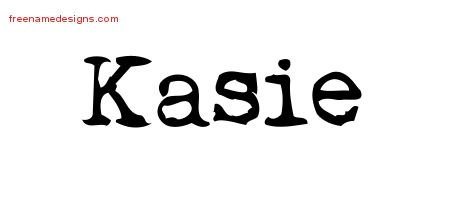 Kasie Vintage Writer Name Tattoo Designs