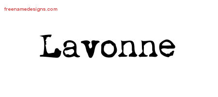 Lavonne Vintage Writer Name Tattoo Designs