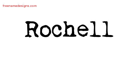Rochell Vintage Writer Name Tattoo Designs