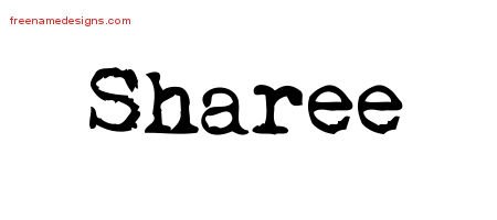 Sharee Vintage Writer Name Tattoo Designs