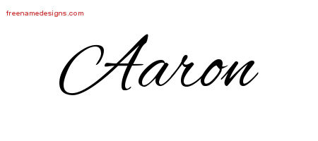 Cursive Name Tattoo Designs Aaron Download Free