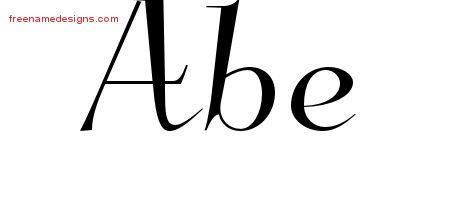Elegant Name Tattoo Designs Abe Download Free