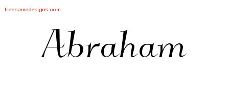 Elegant Name Tattoo Designs Abraham Download Free
