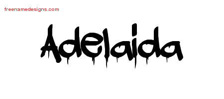 Graffiti Name Tattoo Designs Adelaida Free Lettering