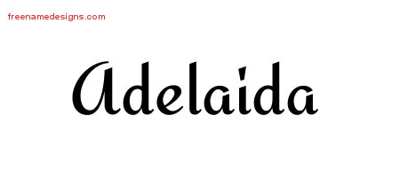 Calligraphic Stylish Name Tattoo Designs Adelaida Download Free