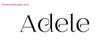Vintage Name Tattoo Designs Adele Free Download