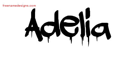 Graffiti Name Tattoo Designs Adelia Free Lettering