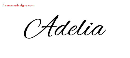 Cursive Name Tattoo Designs Adelia Download Free