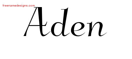Elegant Name Tattoo Designs Aden Download Free