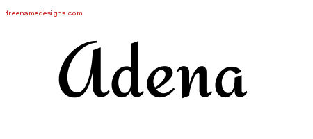 Calligraphic Stylish Name Tattoo Designs Adena Download Free