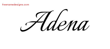Calligraphic Name Tattoo Designs Adena Download Free