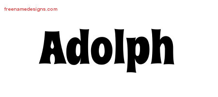 Groovy Name Tattoo Designs Adolph Free