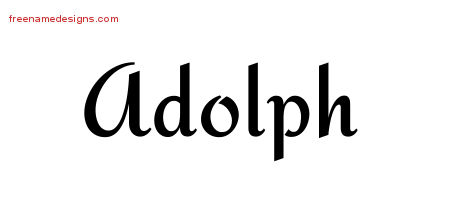 Calligraphic Stylish Name Tattoo Designs Adolph Free Graphic Calligraphic Stylish Name Tattoo Designs Adolph Free Graphic