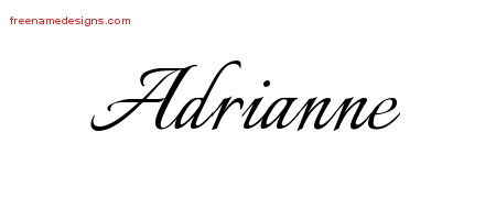 Calligraphic Name Tattoo Designs Adrianne Download Free Calligraphic Name Tattoo Designs Adrianne Download Free