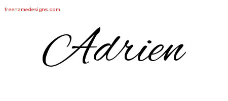 Cursive Name Tattoo Designs Adrien Download Free