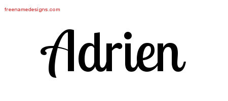 Handwritten Name Tattoo Designs Adrien Free Download
