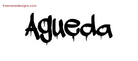 Graffiti Name Tattoo Designs Agueda Free Lettering