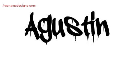 Graffiti Name Tattoo Designs Agustin Free